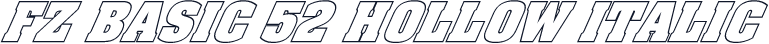 FZ BASIC 52 HOLLOW ITALIC