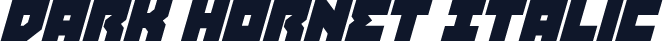 Dark Hornet Italic