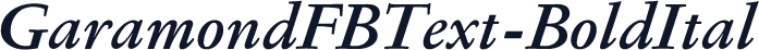 GaramondFBText-BoldItal