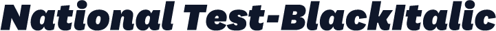 National Test-BlackItalic