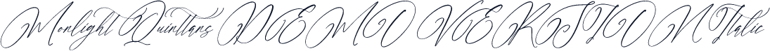 Monlight Quinttans DEMO VERSION Italic