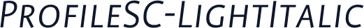ProfileSC-LightItalic