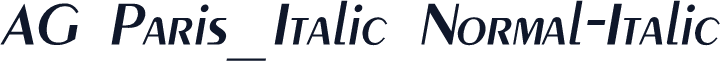 AG Paris_Italic Normal-Italic