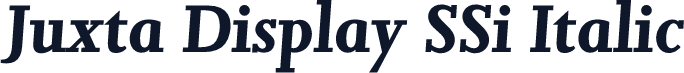 Juxta Display SSi Italic