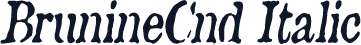 BrunineCnd Italic
