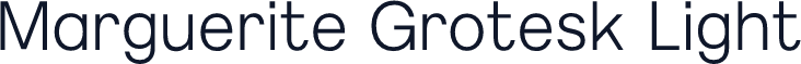 Marguerite Grotesk Light