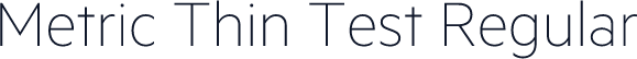 Metric Thin Test Regular