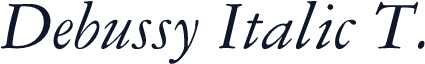 Debussy Italic T.