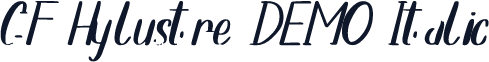 CF Hylustre DEMO Italic