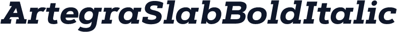 ArtegraSlabBoldItalic