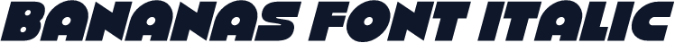 Bananas Font Italic