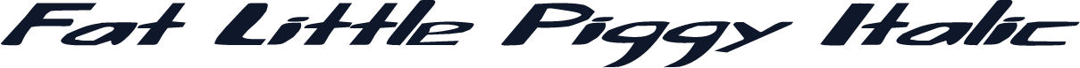 Fat Little Piggy Italic