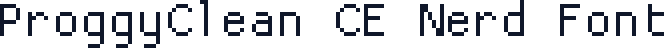 ProggyClean CE Nerd Font