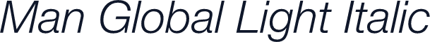 Man Global Light Italic