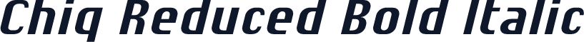 Chiq Reduced Bold Italic