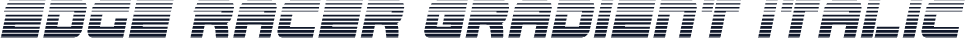Edge Racer Gradient Italic