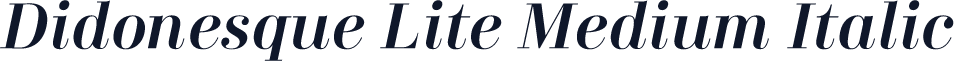 Didonesque Lite Medium Italic