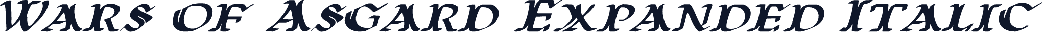 Wars of Asgard Expanded Italic