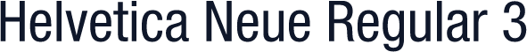 Helvetica Neue Regular 3