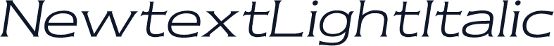 NewtextLightItalic