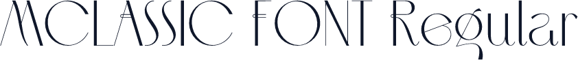 MCLASSIC FONT Regular