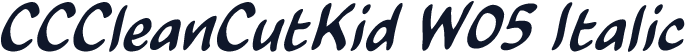 CCCleanCutKid W05 Italic