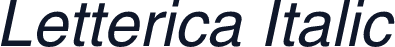 Letterica Italic