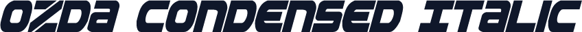 Ozda Condensed Italic