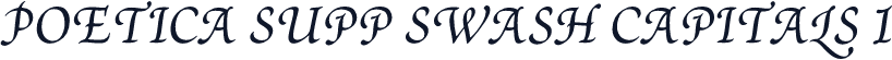 Poetica Supp Swash Capitals I