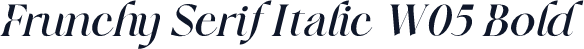 Frunchy Serif Italic W05 Bold