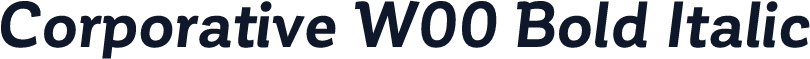 Corporative W00 Bold Italic