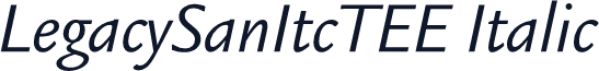 LegacySanItcTEE Italic