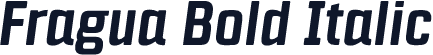 Fragua Bold Italic