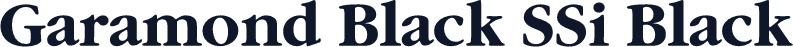 Garamond Black SSi Black