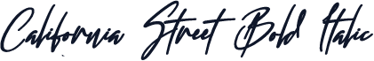 California Street Bold Italic