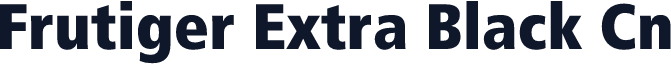 Frutiger Extra Black Cn