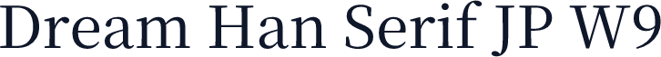 Dream Han Serif JP W9