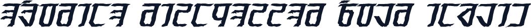 Exodite Distressed Bold Italic