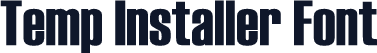 Temp Installer Font