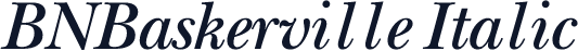 BNBaskerville Italic