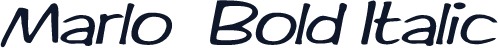 Marlo  Bold Italic
