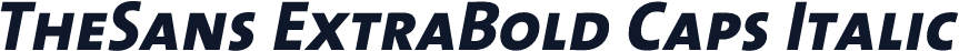 TheSans ExtraBold Caps Italic