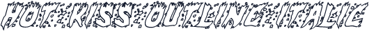 Hot Kiss Outline Italic