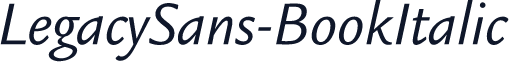 LegacySans-BookItalic