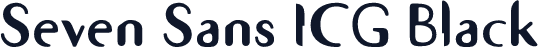 Seven Sans ICG Black