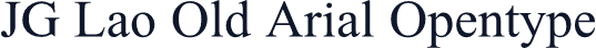 JG Lao Old Arial Opentype