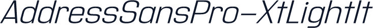 AddressSansPro-XtLightIt