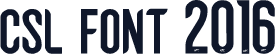 CSL font 2016