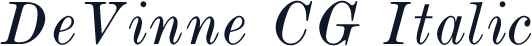 DeVinne CG Italic