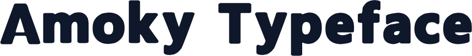 Amoky Typeface